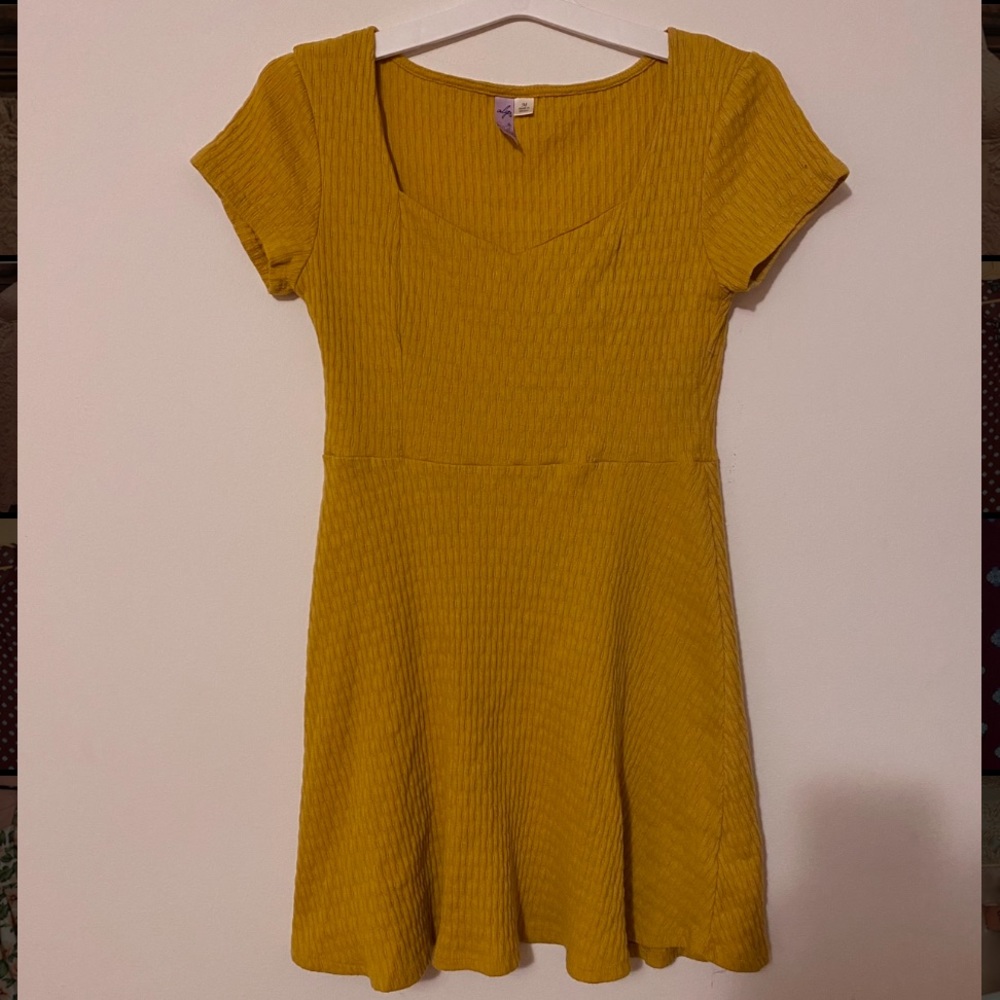 Mustard Yellow Mini Dress